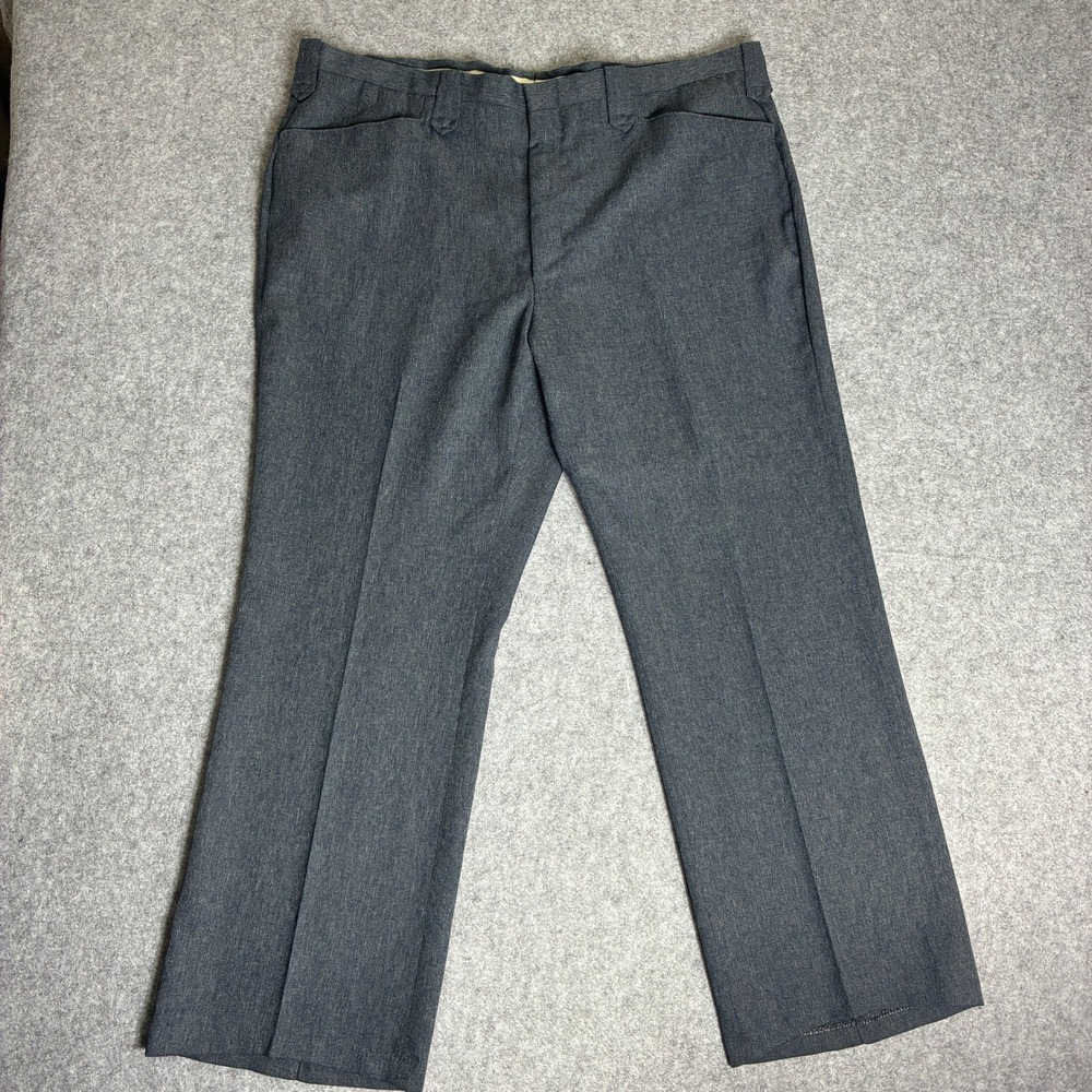Vintage Circle S Mens 42x30 Western Dress Pants Straight Leg Flat Front Ranch